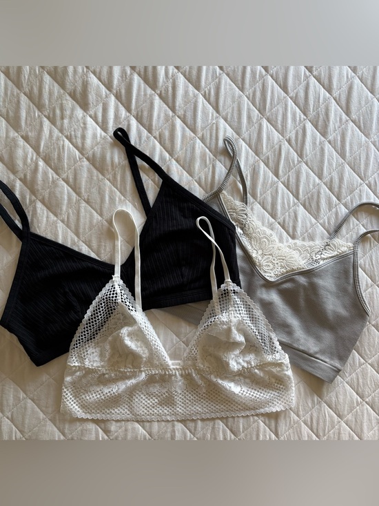 Other - Cute Bralette Bundle (3) - Auden, Colsie, & Lace Triangle Bralette- Size Lg